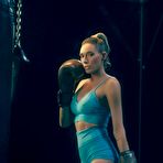 First pic of Natalie Mae removes her gym outfit in the boxing ring