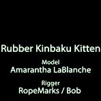 Second pic of clubropemarks Rubber kinbaku kitten - video