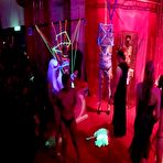 Third pic of clubropemarks Blacklight installation @ Wasteland 20 year anniversary - video