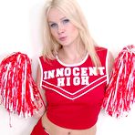 First pic of Blonde Cutie Kylee Reese Takes Off Her Red Cheerleader Uniform Then Gets Banged By Four Eyed Teacher / DefineBabe.com