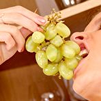 First pic of The Cute Brunette Teen Anny Nubiles Is Playing With Grapes And Masturbates Pussy / DefineBabe.com