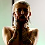 Fourth pic of River Dawn Ink Stripper Pole Photoshoot
