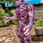 First pic of 3DX Joy | Purple Mutant Doggy Sex