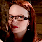 Second pic of Helpless man Stigma gets shaved and tortured by four-eyed redhead Claire Adams