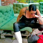 Fourth pic of Miss Nica Nordic Fetishclips | Nora rubber boots worship