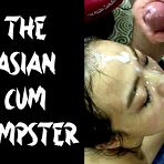 First pic of The Asian Cumdumpster - Degrading Facial for World Famous Bukkake Whore - AmateurPorn