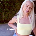 Second pic of Broken Petite Elsa Jean Enjoys Ride On Big Black Cock - FAPCAT