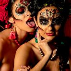 First pic of Mexican Day Of The Dead Lesbian Sissoring - Molly Stewart, Bella - FAPCAT