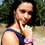 Fourth pic of WatchGirls.net | Nora wearing her own pink G-Shock (I gave it to her)  