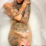 Fourth pic of Amateur Tattooed Model Lucy ZZZ Fucking in a Bathtub