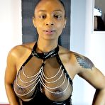 First pic of Gorgeous ebony babe Lola Marie in fishnet Featuring Lola Marie
