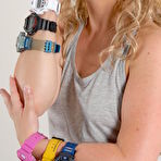 Second pic of WatchGirls.net | Sandy wearing SIX G-Shocks!  