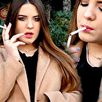 First pic of Russian Smokers | Russian girl spends her lunch break smoking 3 cigs in a row