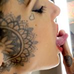 Fourth pic of Tattooed Model Lucy ZZZ Photoshoot