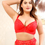 First pic of Lucia Maria Red Lace Art Lingerie - Curvy Erotic