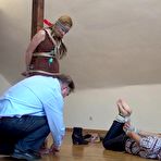 Second pic of bound-ticklish-girl | Melina and Steffie - Cowboy and Indians Part 6 of 6