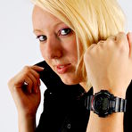 Second pic of WatchGirls.net | Britt wearing a black G-Shock