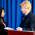 First pic of Brunette presidentia candidate gets grabbed by the pussy by a combover dude - IamXXX.com