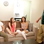 Third pic of Parents ruin all the threesome sex fun on couch - Nubiles Porn - PornstarsNaked.com