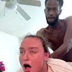 Fourth pic of Chubby white girlfriend prone bone fuck and cumshot in interracial homemade - AmateurPorn