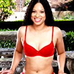Second pic of Diamond Banks In Red Lingerie