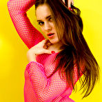 Third pic of Kasia Kelly - Pink Fishnet and Green Higheels