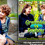 Fourth pic of Running toyboy has the best threesome with horny grannies Danny and Romana - Mature.nl