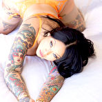 Fourth pic of Connie Perignon Busty Tattooed Asian Pornstar