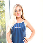 Fourth pic of Sylvia in Stripes - Free Nude Swimsuit Heaven Gallery at Bunny Lust