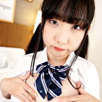 First pic of   Rin Nanba comes back in a cute uniform to show off her sweet hairy pussy | Tenshigao