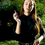 Second pic of Russian Smokers | Beautiful Yulia is smoking all white cigarette