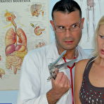 Second pic of Blonde mom Kathy Sweet visits the doctor and leaves with a wet pussy! - Mature.nl