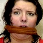 Second pic of tied-and-gagged.com | 25 YEAR OLD DAY CARE WORKER GETS HER MOUTH STUFFED AND GAGGED WITH PANTYHOSE, CLEAVE GAGGED, F0RCED TO TAKE OFF PANTYHOSE & SMELL THEM, F0RCED TO CHANGE CLOTHS WHILE GAGGED (DVD-75-12)