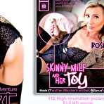 Fourth pic of Rosie is a skinny British MILF who loves the climaxing joy of her clitsucker toy - Mature.nl