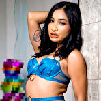 First pic of Avery Black in Blue Lingerie