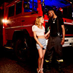 First pic of Kelly Collins invites the fire-fighter over for blazing hot sex