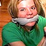 First pic of tied-and-gagged.com | 38 Yr OLD SOCIAL WORKER GETS HANDGAGGED, MOUTH STUFFED, CLEAVE GAGGED, TIED WITH RAWHIDE, WRITES RANSOM NOTE, WRAP BONDAGE TAPE GAGGED AND GAG TALKS