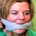 Third pic of tied-and-gagged.com | 38 Yr OLD SOCIAL WORKER GETS HANDGAGGED, MOUTH STUFFED, CLEAVE GAGGED, TIED WITH RAWHIDE, WRITES RANSOM NOTE, WRAP BONDAGE TAPE GAGGED AND GAG TALKS