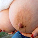 Fourth pic of MybOObsParadise - Talia Amanda shows her Huge Tits outside in Hotel