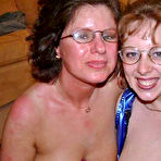 Fourth pic of Two old greedy girls lie on the floor and get bukkaked at a UK party – Bare Milfs