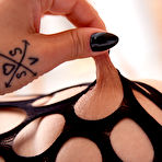 Third pic of MybOObsParadise - Tattooed Busty Anasstazia play with Hard Nipples