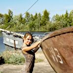 First pic of Charming teen Georgette goes nude in high heels during a visit to a boat graveyard - SMUT.pics