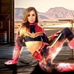 Fourth pic of Haley Reed in Captain Marvel A XXX Parody Remastered at VR Cosplay X - Cherry Nudes