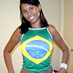 First pic of Mocha skin Brazilian amateur poses with and without a big face full of sticky cum