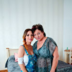 First pic of Hairy stepmom Joanne gets a naughty massage from her hot young lesbian stepdaughter Jessie Clark - Mature.nl