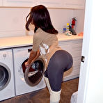 First pic of Black girflriend Peyton in tight grey pantyhose