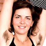 Second pic of Housewife Katie Z proudly displays her all natural twat and underarms
