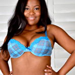 First pic of Thick black amateur Monique Symone spreads her pussy wide open after disrobing