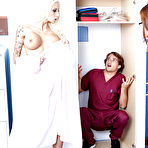 Second pic of Two classy nurses Rikki Six and Tory Lane caught lucky patient today