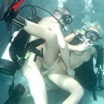 Fourth pic of Arousing blonde diver Angelina Ashe enjoys a hard underwater fucking